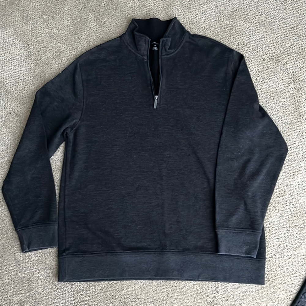 Charcoal gray Van Heusen XL quarter zip shirt